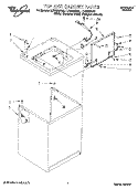 TOP AND CABINET, LIT/OPTIONAL Diagram and Parts List for LLR8233DZ0  Whirlpool Washer