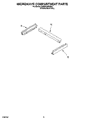 MICROWAVE COMPARTMENT PARTS Diagram and Parts List for YKEMC308KM02  KitchenAid Microwave Oven Combo