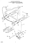 MANIFOLD Diagram and Parts List for SF325PEGZ4  Whirlpool Range