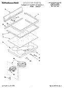 COOKTOP Diagram and Parts List for KERC500EWH1  KitchenAid Range