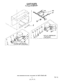 SECTION Diagram and Parts List for EH120CXLW7  Whirlpool Freezer