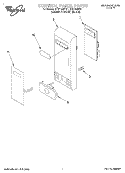 CONTROL PANEL Diagram and Parts List for MT9114SFB1  Whirlpool Microwave