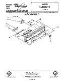 CONSOLE Diagram and Parts List for DU8500XT5  Whirlpool Dishwasher