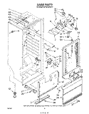 LINER Diagram and Parts List for EV130NXRW0  Whirlpool Freezer
