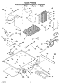 UNIT PARTS Diagram and Parts List for GC5THGXKB01  Whirlpool Refrigerator