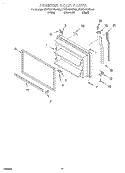 FREEZER DOOR, OPTIONAL Diagram and Parts List for KTRS20KHBL00  KitchenAid Refrigerator