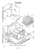 OVEN Diagram and Parts List for RS610PXV1  Whirlpool Range