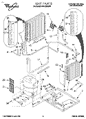 Part Location Diagram of 8201637 Whirlpool COMPRESSOR