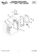 CONTROL PANEL PARTS Diagram and Parts List for YMH7155XMQ2  Whirlpool Microwave