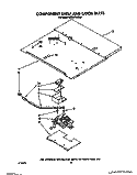 COMPONENT SHELF AND LATCH Diagram and Parts List for KEBI271WBL0  KitchenAid Wall Oven
