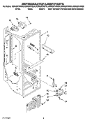 REFRIGERATOR LINER PARTS Diagram and Parts List for KSRK25FVMK00  KitchenAid Refrigerator