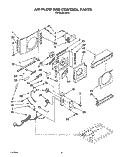 AIR FLOW AND CONTROL Diagram and Parts List for R512  Whirlpool Air Conditioner