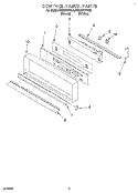CONTROL PANEL, LITERATURE Diagram and Parts List for KEBI271YBL4  KitchenAid Wall Oven