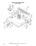 DOOR AND LATCH Diagram and Parts List for 4KUDS220T0  KitchenAid Dishwasher