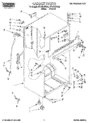 CABINET Diagram and Parts List for RT14ZKXDN02  Roper Refrigerator