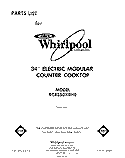 SECTION Diagram and Parts List for RC8350XRH0  Whirlpool Cooktop