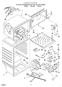 LINER Diagram and Parts List for ET21CMXJB00  Whirlpool Refrigerator