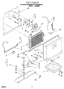UNIT Diagram and Parts List for EV200NXDN01  Whirlpool Freezer