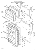 Part Location Diagram of 2163372 Whirlpool PLUG-HNDLE