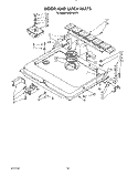 DOOR AND LATCH Diagram and Parts List for KUDP220T0  KitchenAid Dishwasher