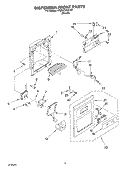 Part Location Diagram of WP2206670T Whirlpool Refrigerator Grille Bisque