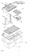 SHELF, LIT/OPTIONAL Diagram and Parts List for ET20NKXFN00  Whirlpool Refrigerator
