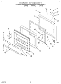 FREEZER DOOR Diagram and Parts List for KBRS22KGBL3  KitchenAid Refrigerator