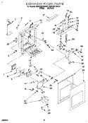 DISPENSER FRONT Diagram and Parts List for KSRC22DBWH01  KitchenAid Refrigerator