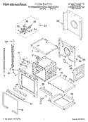 OVEN Diagram and Parts List for KEBS147DBL8  KitchenAid Wall Oven