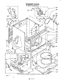 CABINET Diagram and Parts List for LG5806XPW0  Whirlpool Dryer