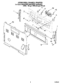 Part Location Diagram of W10831410 Whirlpool CNTRL-ELEC
