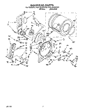 SECTION Diagram and Parts List for RGL4432AW0  Roper Dryer