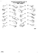 WIRING HARNESS Diagram and Parts List for RAB4132AL1  Roper Washer