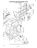CONTROLS AND REAR PANEL Diagram and Parts List for LA5430XPW0  Whirlpool Washer