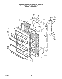 REFRIGERATOR DOOR, LIT/OPTIONAL Diagram and Parts List for TT20BKXWW00  Whirlpool Refrigerator