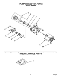 PUMP AND MOTOR, MISCELLANEOUS Diagram and Parts List for DU8000XX5  Whirlpool Dishwasher