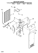 AIR FLOW PARTS Diagram and Parts List for KSRS27CNSS00  KitchenAid Refrigerator
