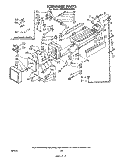 ICEMAKER Diagram and Parts List for ED22MMXLWR1  Whirlpool Refrigerator