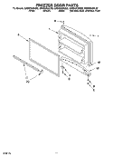FREEZER DOOR, OPTIONAL Diagram and Parts List for GR9SHKXKT02  Whirlpool Refrigerator