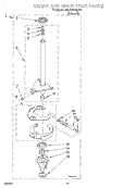 BRAKE AND DRIVE TUBE Diagram and Parts List for 7MLSR8544JT0  Whirlpool Washer