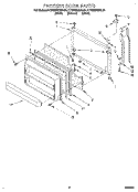 FREEZER DOOR Diagram and Parts List for KTRS25QDBL01  KitchenAid Refrigerator