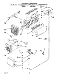 ICEMAKER Diagram and Parts List for KTRS22MABL01  KitchenAid Refrigerator