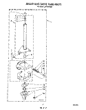 BRAKE AND DRIVE TUBE Diagram and Parts List for LA7900XTG0  Whirlpool Washer