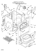 CABINET Diagram and Parts List for KGYS777EZ1  KitchenAid Dryer
