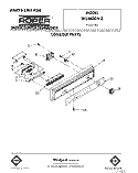 CONSOLE Diagram and Parts List for WU4400V2  Roper Dishwasher
