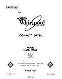 SECTION Diagram and Parts List for LE4935XMW0  Whirlpool Dryer