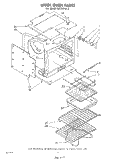 UPPER OVEN Diagram and Parts List for RB170PXL2  Whirlpool Wall Oven