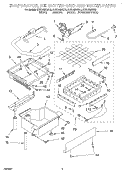 EVAPORATOR, ICE CUTTER GRID AND WATER Diagram and Parts List for KUIS155HBT2  KitchenAid Ice Maker