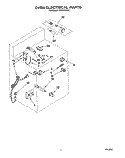 OVEN ELECTRICAL, LIT/OPTIONAL Diagram and Parts List for SGS395XX0  Roper Range