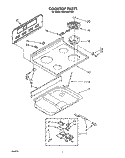 COOKTOP Diagram and Parts List for RM978BXVW2  Whirlpool Microwave Oven Combo